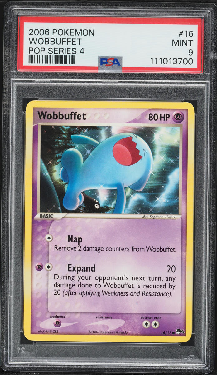 2006 Pokemon Pop Series 4 Wobbuffet #16 PSA 9 MINT