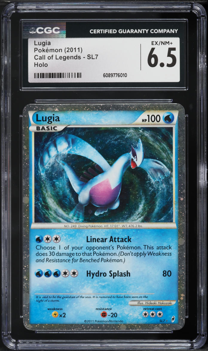 2011 Pokemon Call Of Legends Holo Lugia #SL7 CGC 6.5 EXMT+