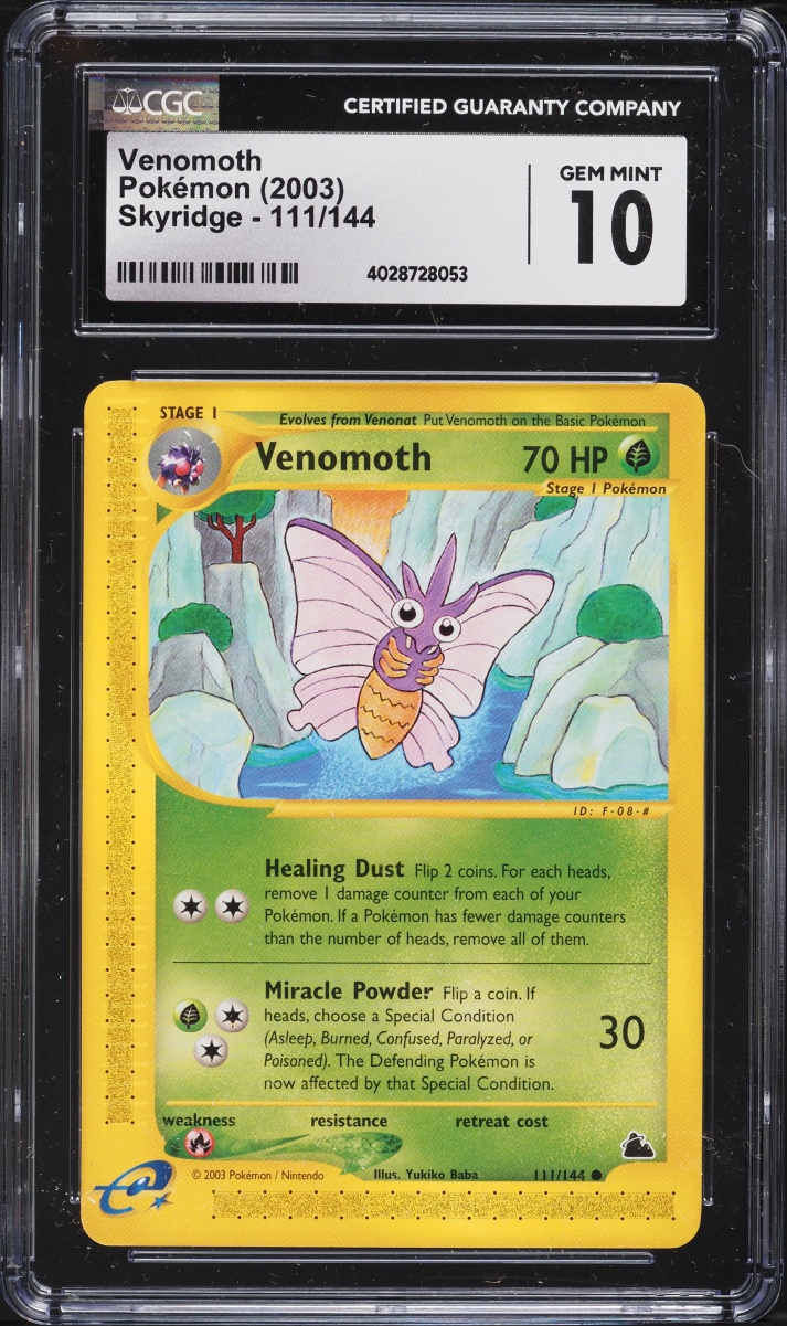 2003 Pokemon Skyridge Venomoth #111 CGC 10 GEM MINT