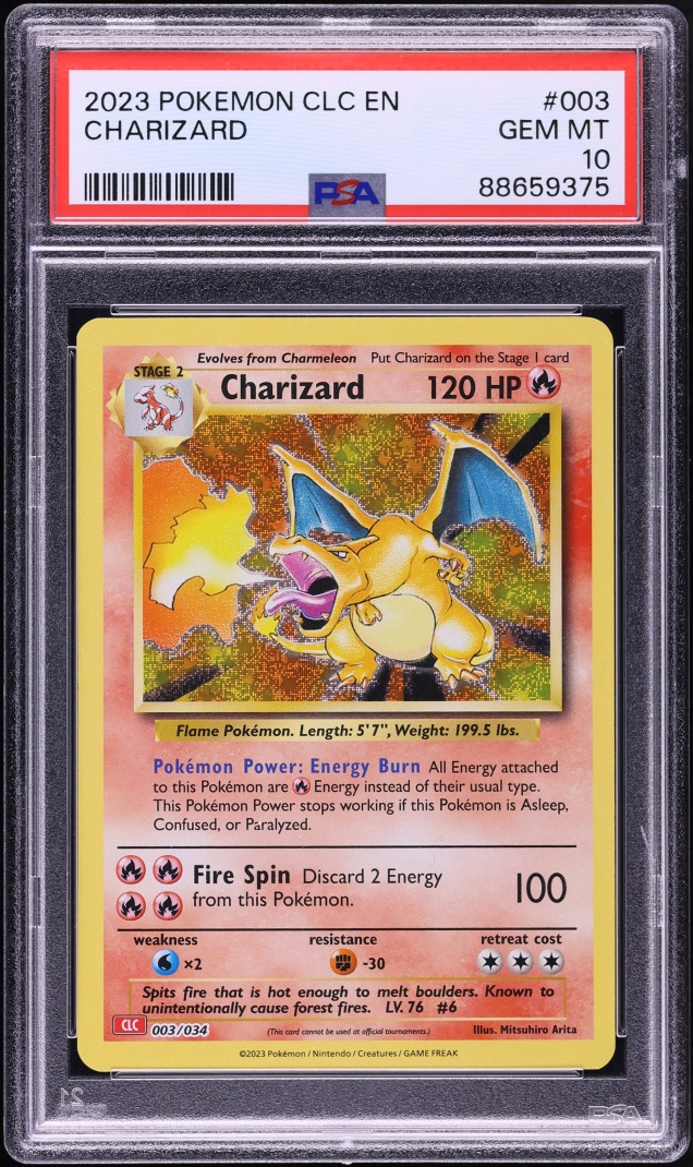 2023 Pokemon TCG Classic Collection Ho-Oh Ex Deck Holo Charizard #3 PSA 10 GEM MINT