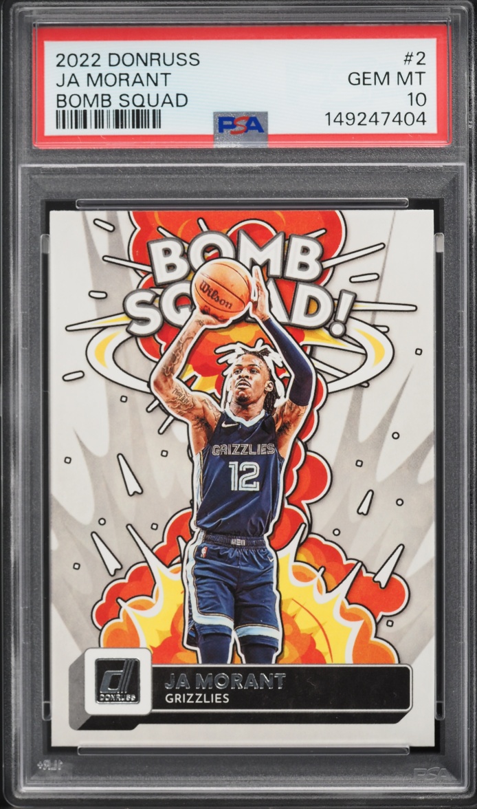 2022 Donruss Bomb Squad Ja Morant #2 PSA 10 GEM MINT