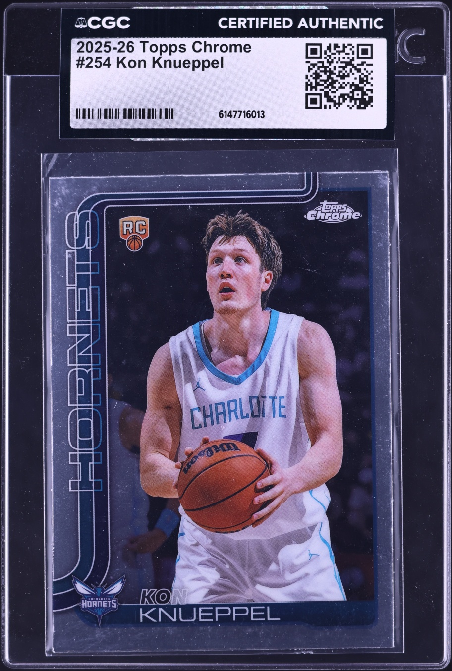 2025 Topps Chrome Kon Knueppel ROOKIE #254 CGC AUTH