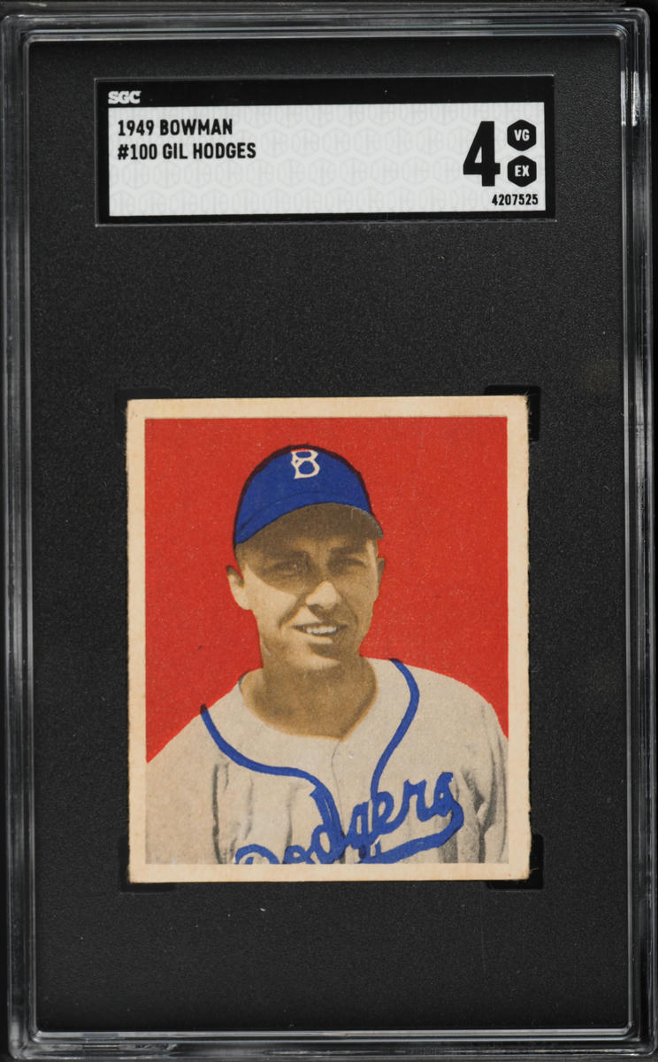 1949 Bowman Gil Hodges ROOKIE #100 SGC 4 VGEX