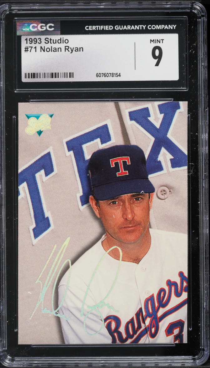 1993 Studio Nolan Ryan #71 CGC 9 MINT