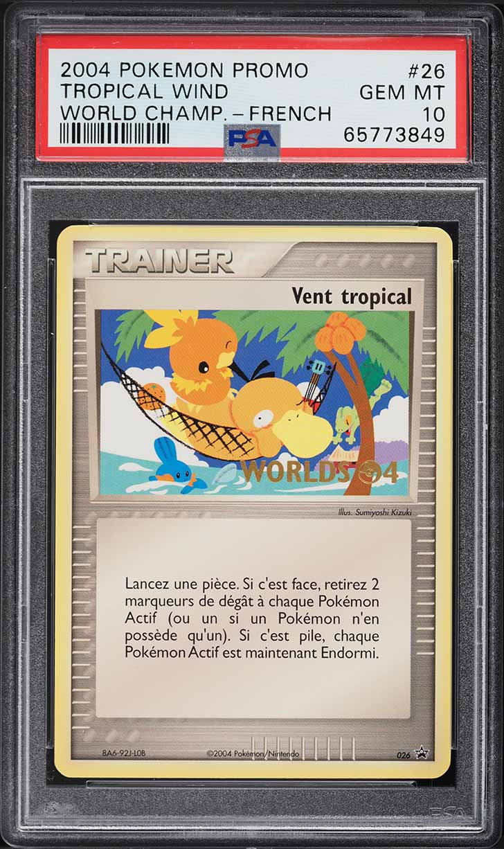 2004 Pokemon French World Championships Promo Tropical Wind #26 PSA 10 GEM MINT