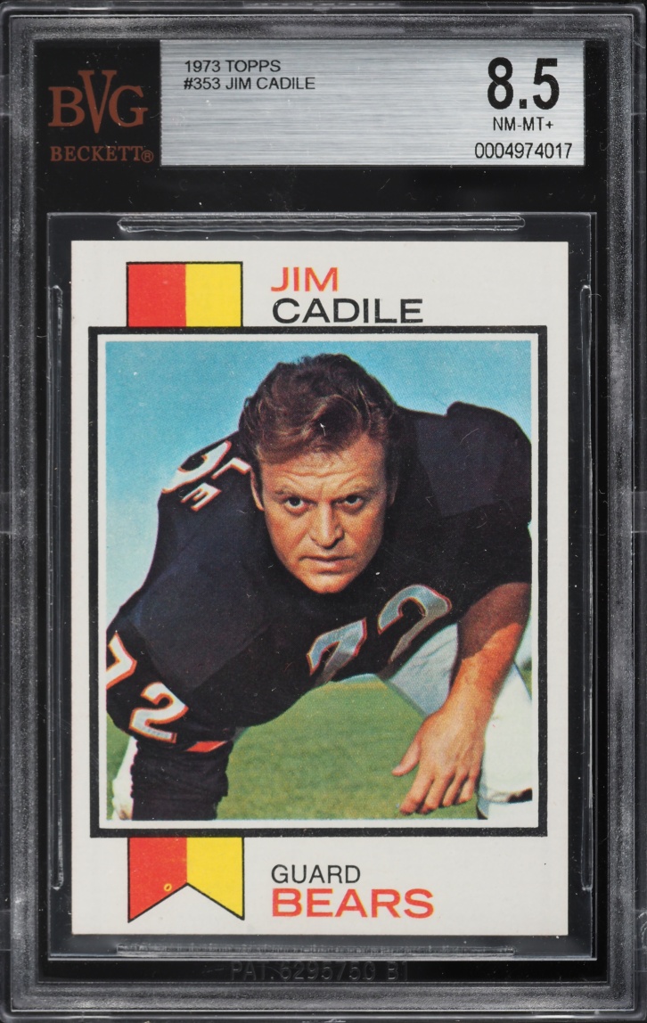 1973 Topps Football Jim Cadile #353 BVG 8.5 NM-MT+
