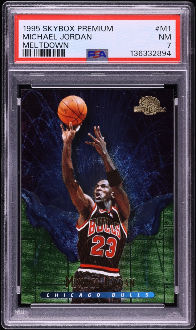 1995 Skybox Premium Meltdown Michael Jordan #M1 PSA 7 NRMT