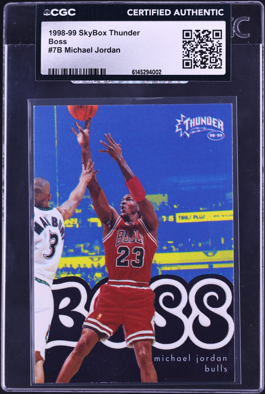 1998 Skybox Thunder Boss Michael Jordan #7B CGC AUTH