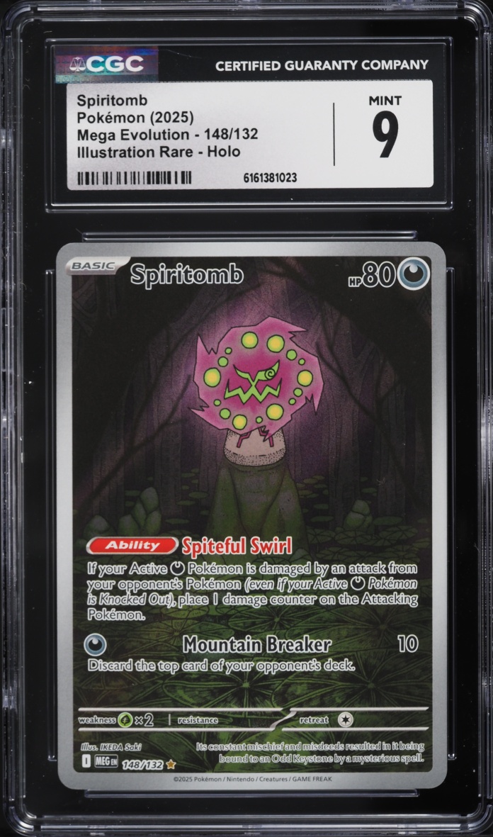 2025 Pokemon Mega Evolution IR Spiritomb #148 CGC 9 MINT