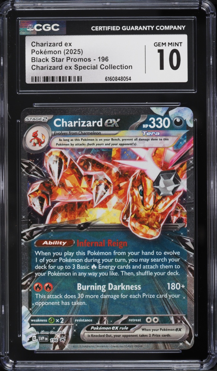 2025 Pokemon Black Star Promo Special Collection Charizard ex #196 CGC 10 GEM MINT