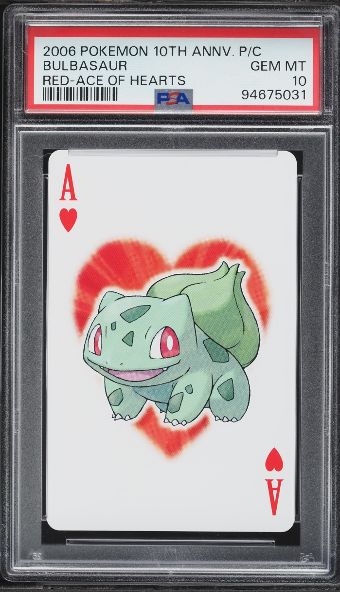 2006 Pokemon Japanese Playing Cards 10th Anniversary Red Deck Bulbasaur PSA 10 GEM MINT