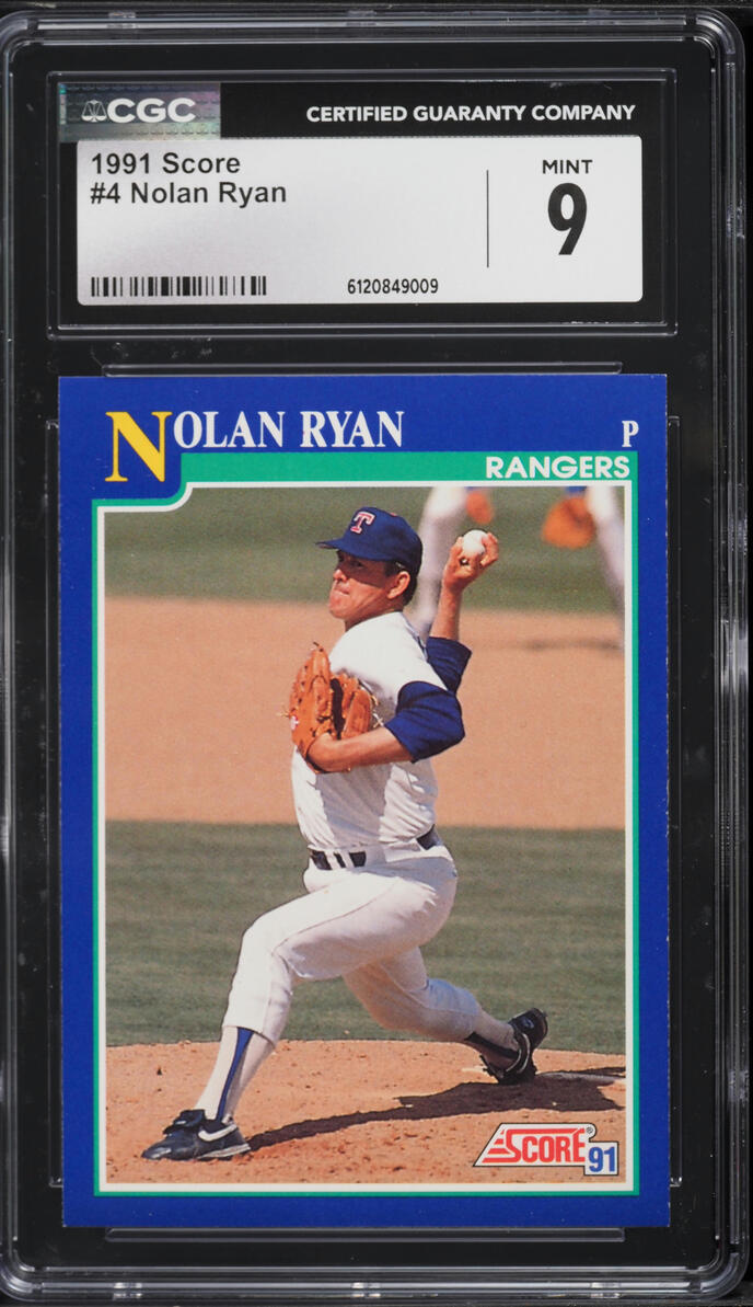 1991 Score Nolan Ryan #4 CGC 9 MINT