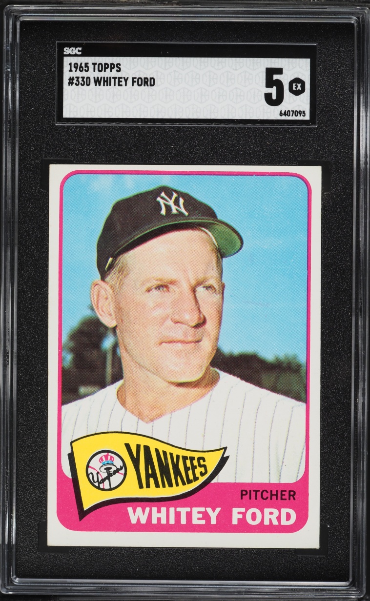 1965 Topps Whitey Ford #330 SGC 5 EX