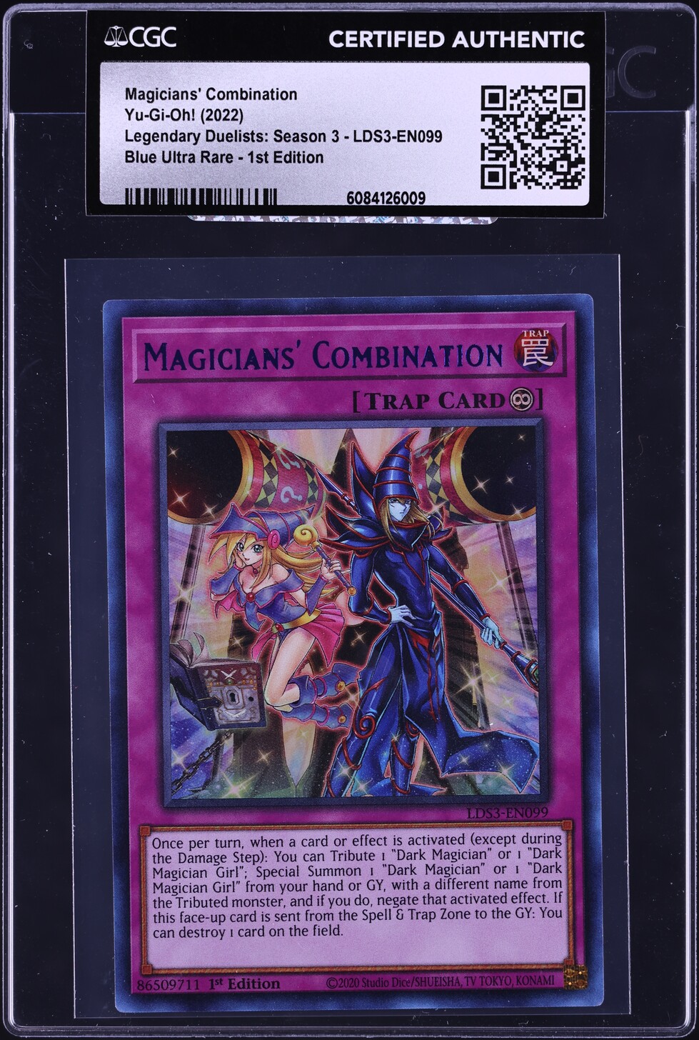 2022 Yu-Gi-Oh! LDS3 1st Edition Blue Ultra Rare Magicians' Combination ...