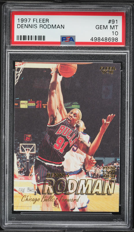 1998 Metal Universe Precious Metal Gems PMG Dennis Rodman /50 #16