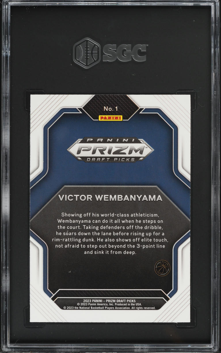 2023 Panini Prizm Draft Picks Fireworks Victor Wembanyama ROOKIE #1 SGC 10 GEM