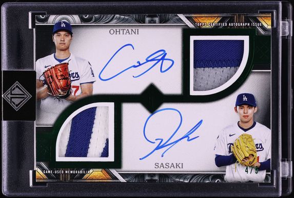 SMTR25 ダニエル 限定 トレカ 2025 Topps Transcendent Collection Dual Emerald Shohei Ohtani Roki