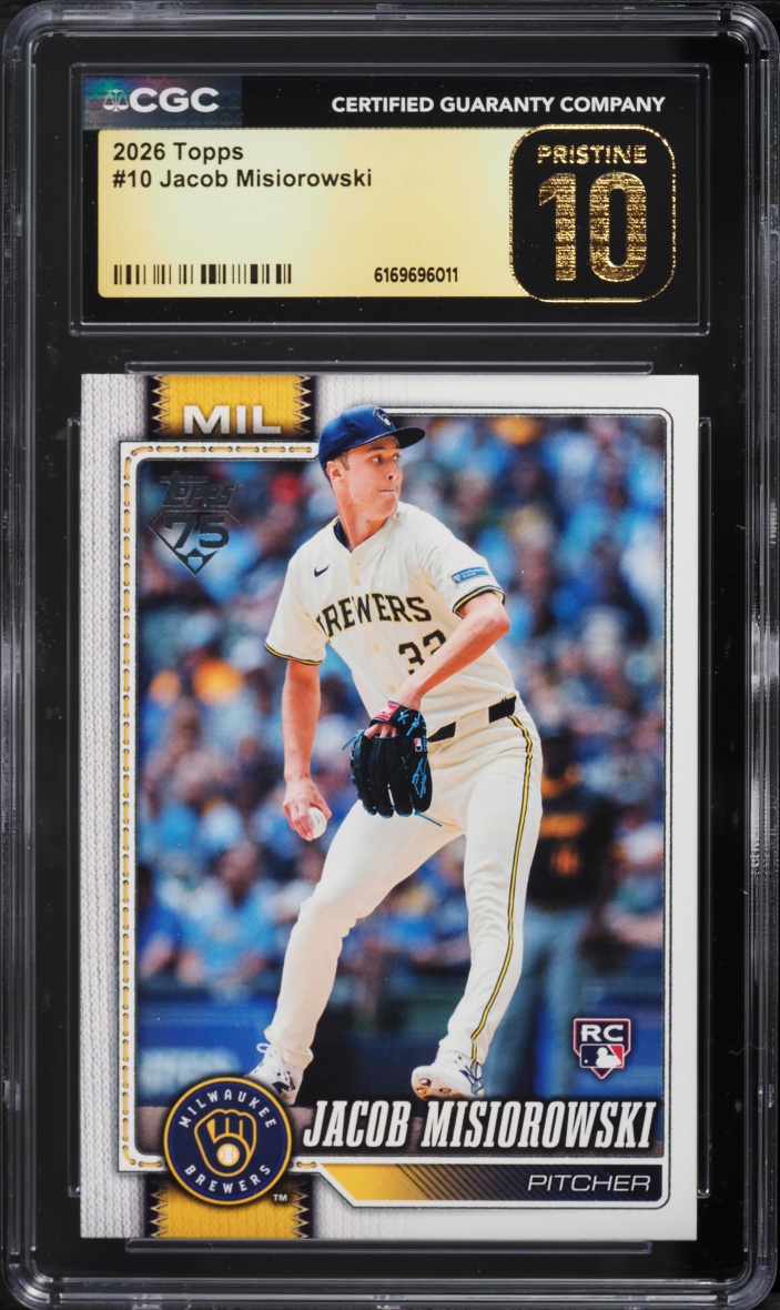 2026 Topps Jacob Misiorowski ROOKIE #10 CGC 10 PRISTINE