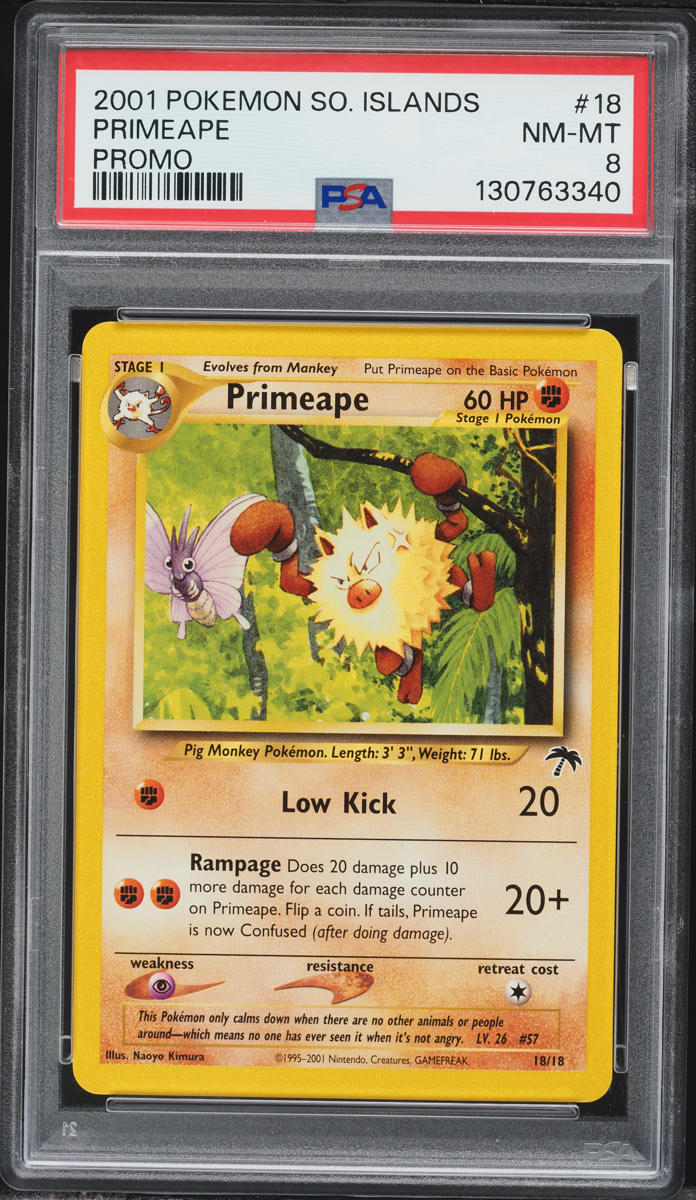 2001 Pokemon Southern Islands Promo Primeape #18 PSA 8 NM-MT