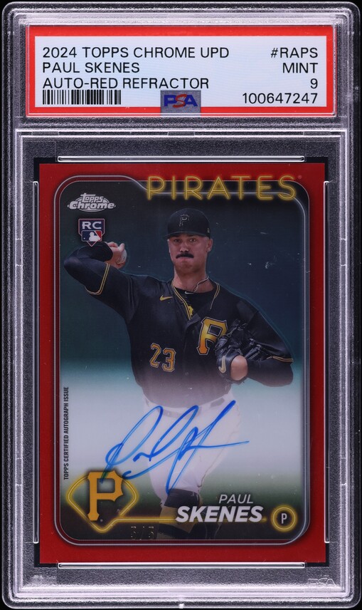 PSA 10 Paul Skenes 2023 Bowman Chrome Draft Rookie Card – Pittsburgh Pirates #DPP1