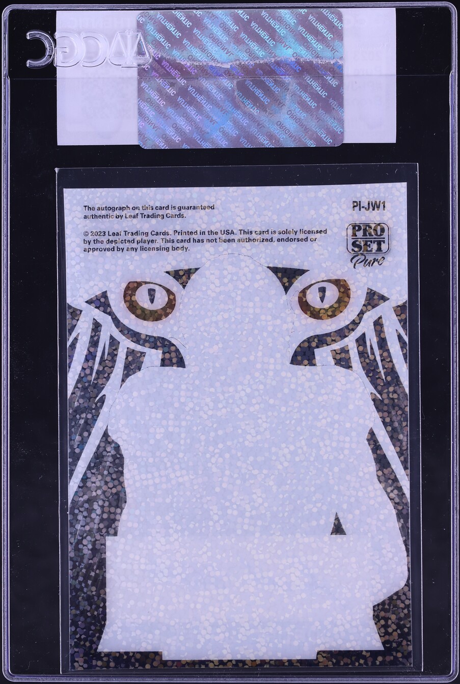 2023 Leaf Pro Set Pure Instincts Bronze Spectrum Sparkle Jordan Waters ROOKIE AUTO 1/4 CGC AUTH