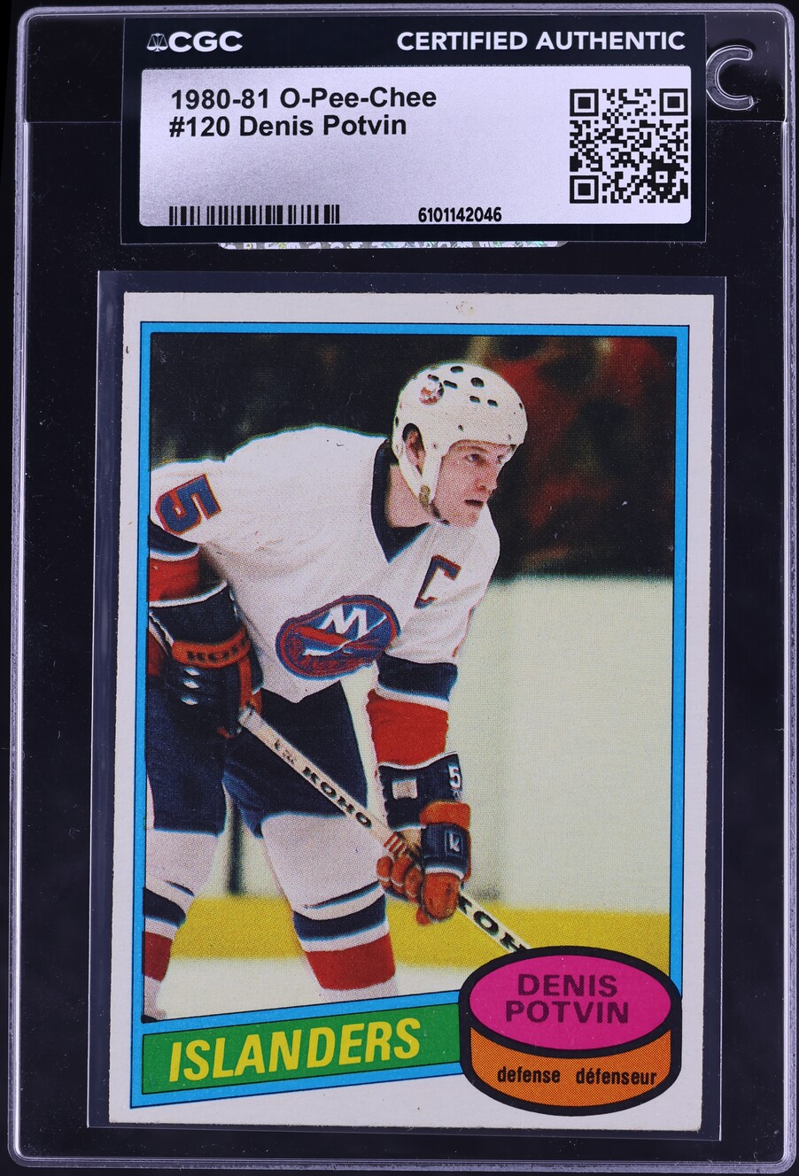 1980 O-Pee-Chee Hockey Denis Potvin #120 CGC AUTH