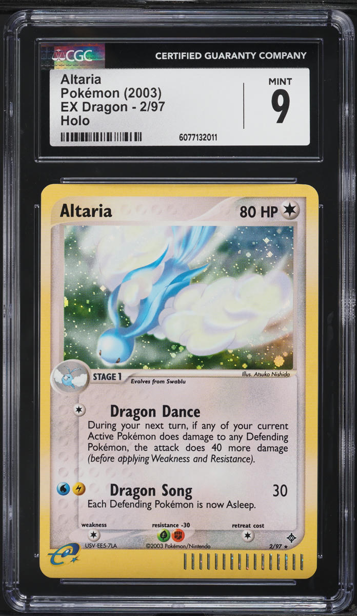 2003 Pokemon EX Dragon Holo Altaria #2 CGC 9 MINT