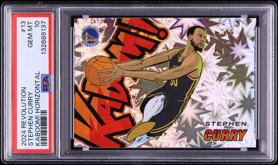 2024 Panini Revolution Kaboom! Horizontal Stephen Curry #13 PSA 10 GEM MINT
