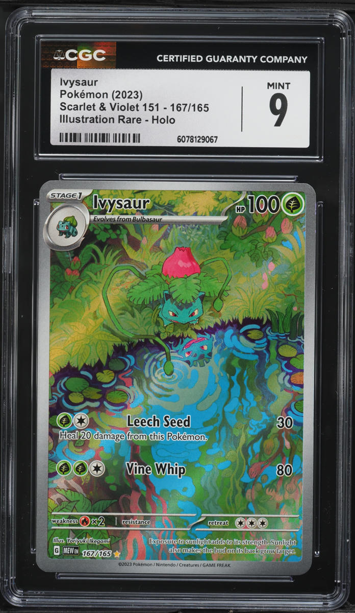 2023 Pokemon Scarlet & Violet 151 IR Ivysaur #167 CGC 9 MINT