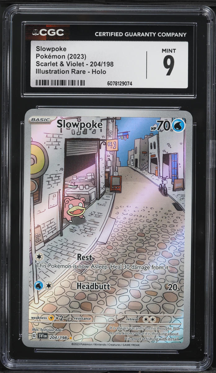 2023 Pokemon Scarlet & Violet IR Slowpoke #204 CGC 9 MINT