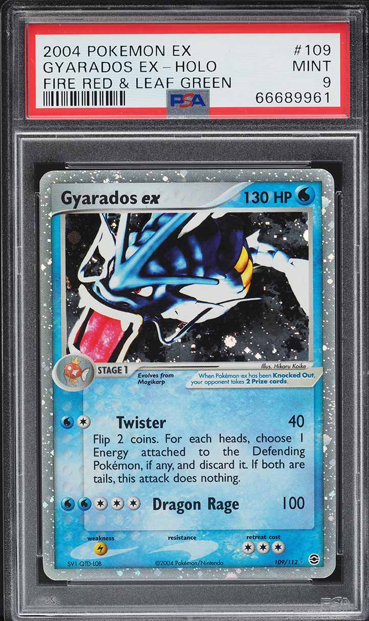 2004 Pokemon EX Fire Red Leaf Green Holo Gyarados ex #109 PSA 9 MINT