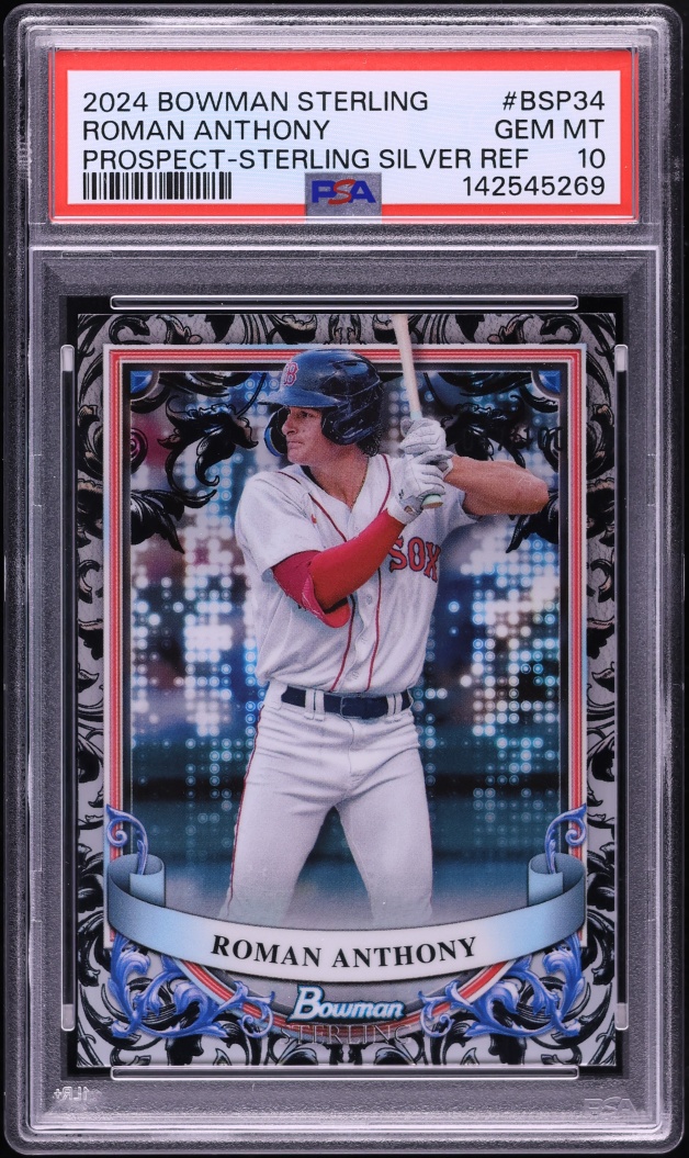 2024 Bowman Sterling Silver Refractor Roman Anthony PROSPECT /100 #BSP34 PSA 10 GEM MINT