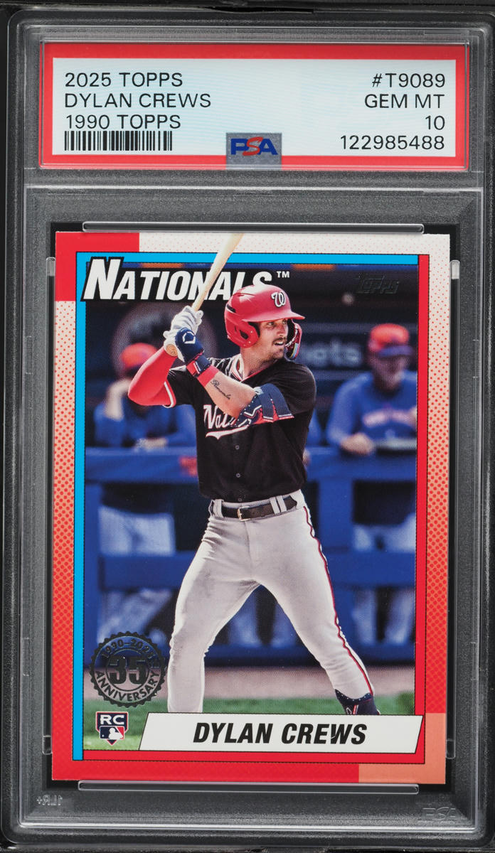 2025 Topps '90 Dylan Crews ROOKIE #T90-89 PSA 10 GEM MINT