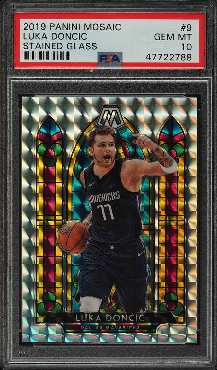 2019 Panini Mosaic Stained Glass Luka Doncic #9 BGS 9.5 GEM MINT