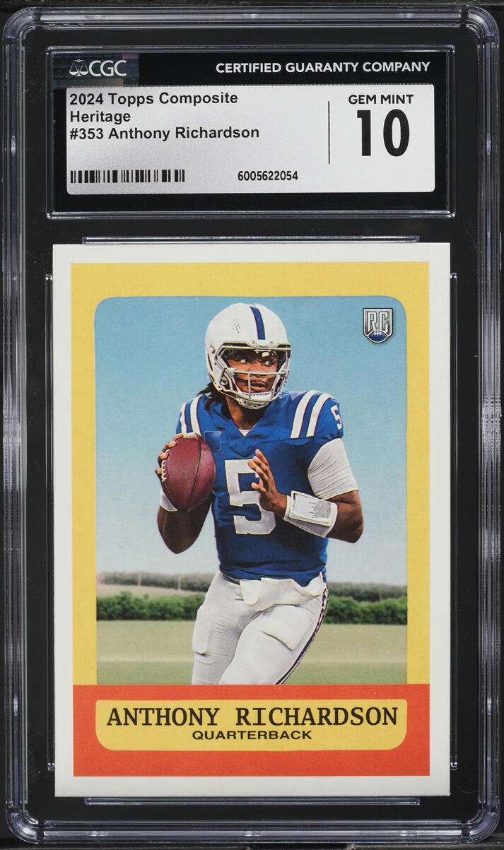 2024 Topps Composite Allen & Ginter Anthony Richardson ROOKIE 403 CGC