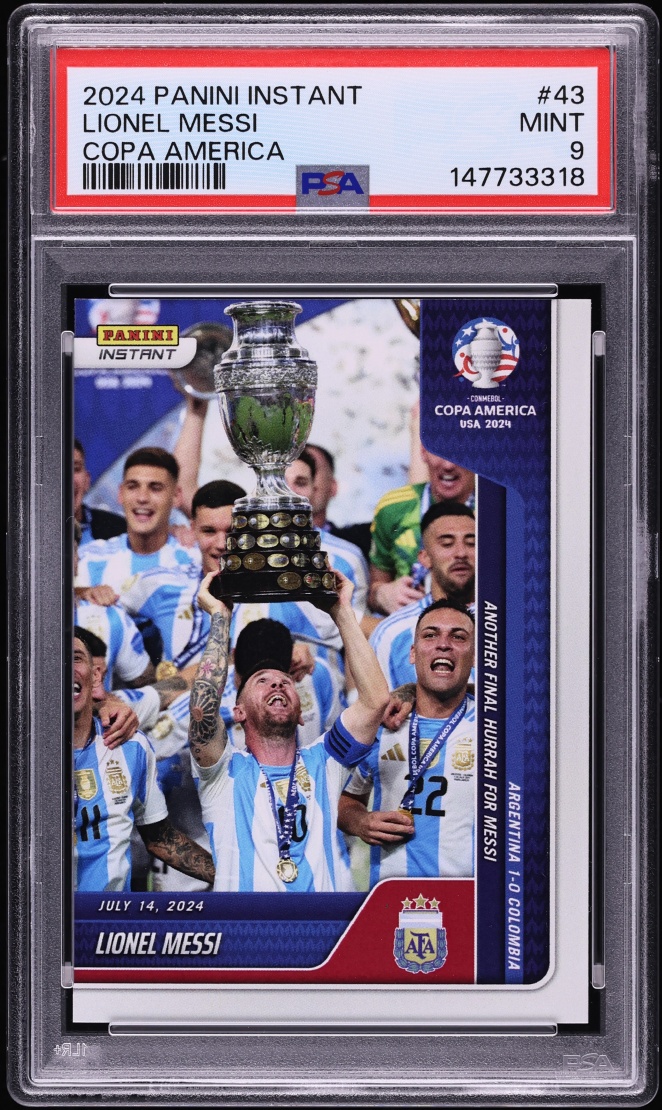 2024 Panini Instant Copa America Lionel Messi /12674 #43 PSA 9 MINT