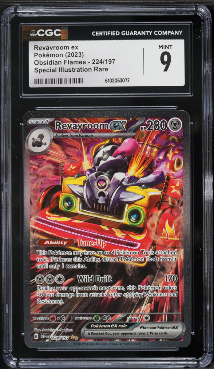 2023 Pokemon Scarlet & Violet Obsidian Flames SIR Revavroom ex #224 CGC 9 MINT