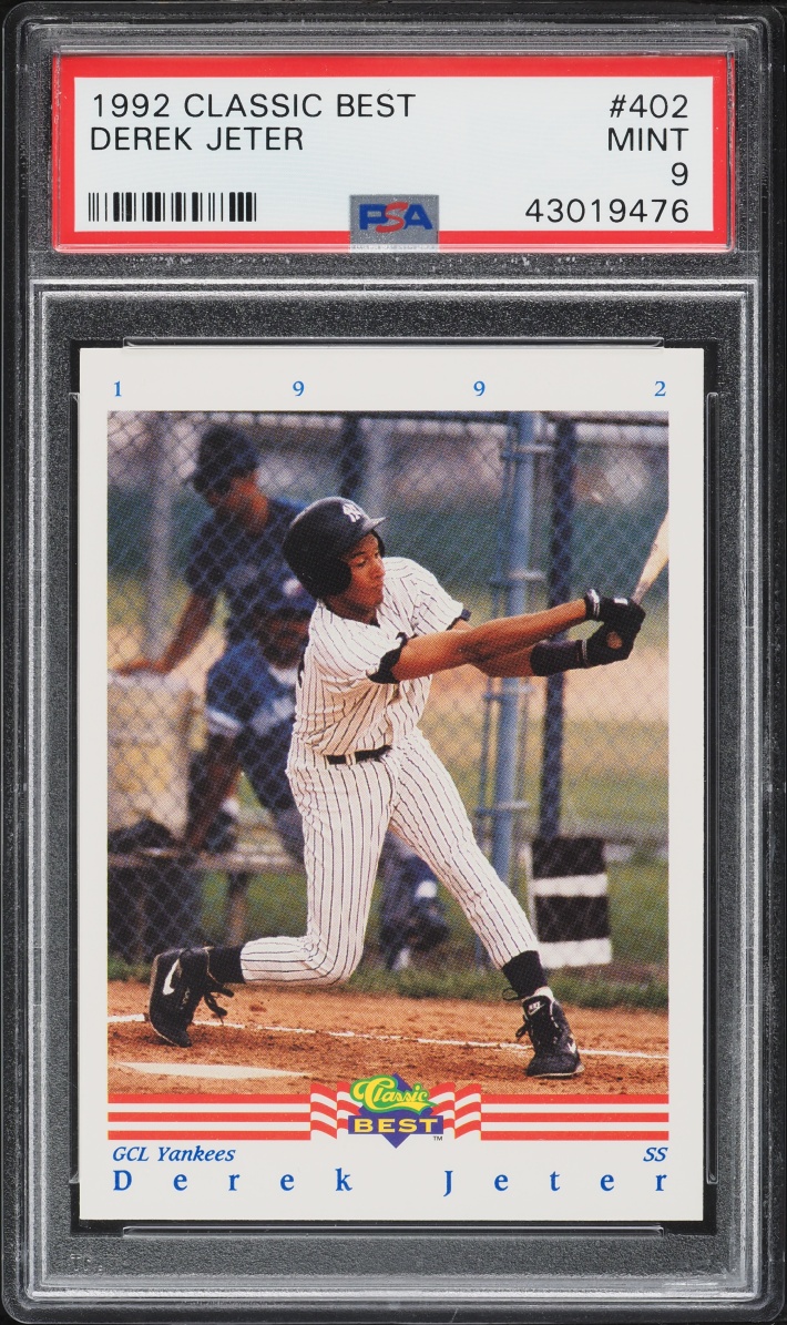 1992 Classic Best Derek Jeter ROOKIE #402 PSA 9 MINT
