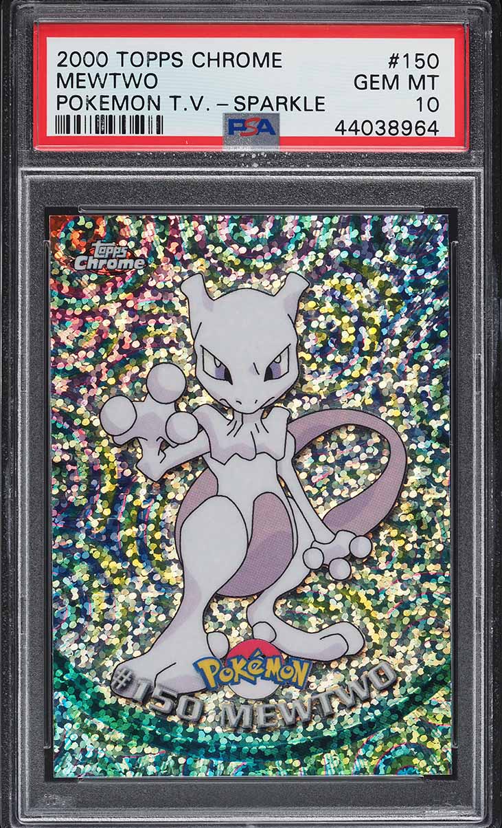 2000 Topps Chrome Pokemon Series 2 Sparkle Mewtwo #150 PSA 10 GEM MINT