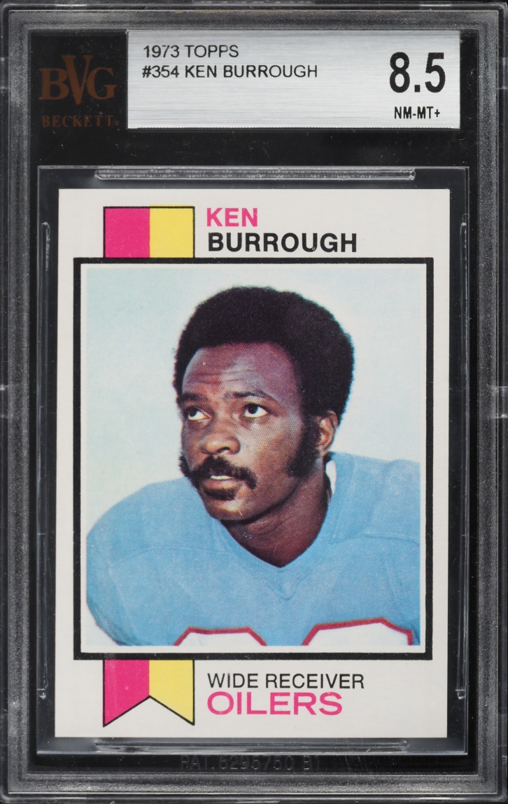 1973 Topps Football Ken Burrough #354 BVG 8.5 NM-MT+