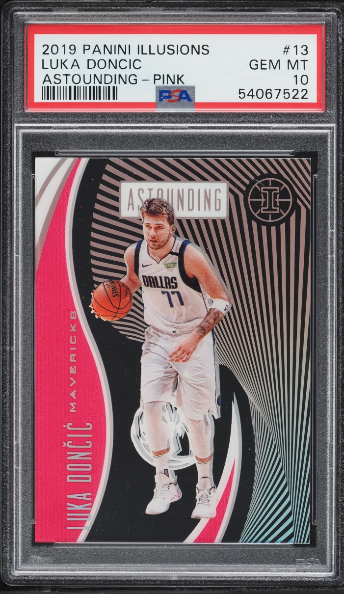 2019 Panini Illusions Astounding Pink Luka Doncic #13 PSA 10 GEM MINT