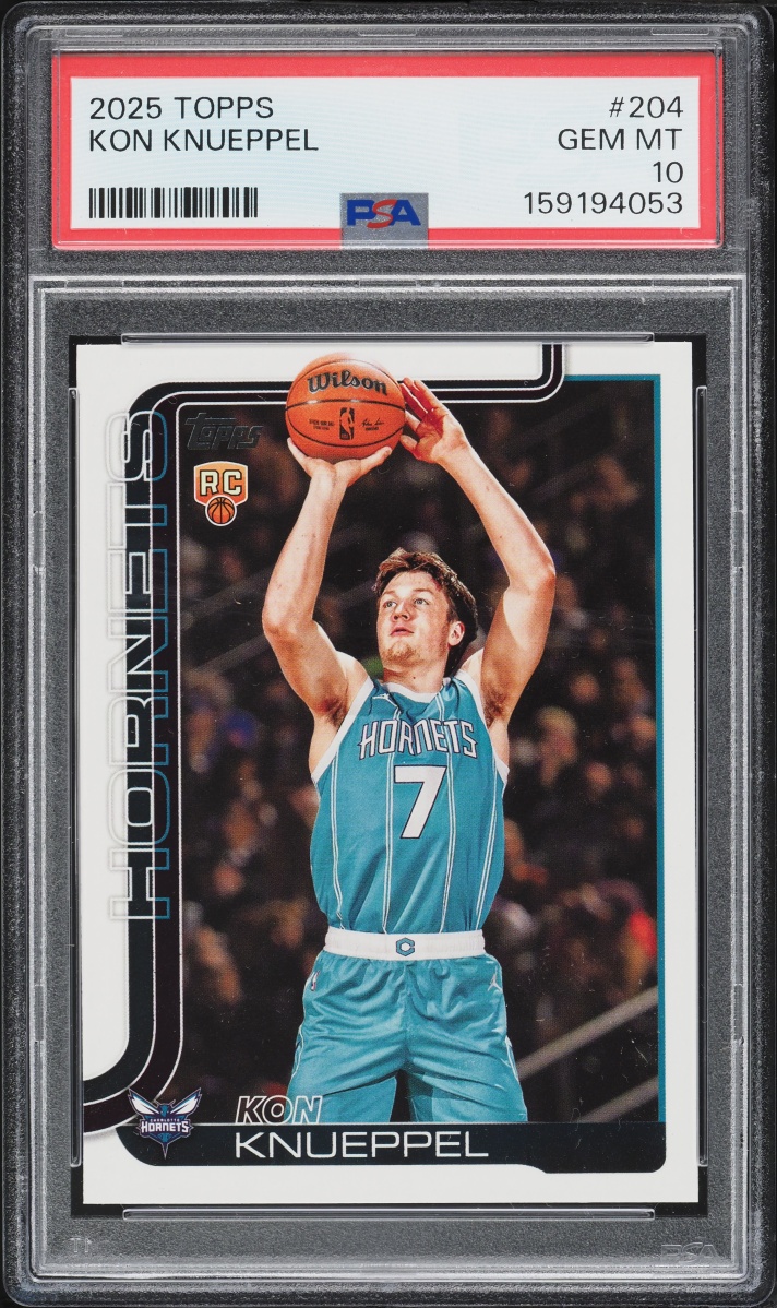 2025 Topps Basketball Kon Knueppel ROOKIE #204 PSA 10 GEM MINT