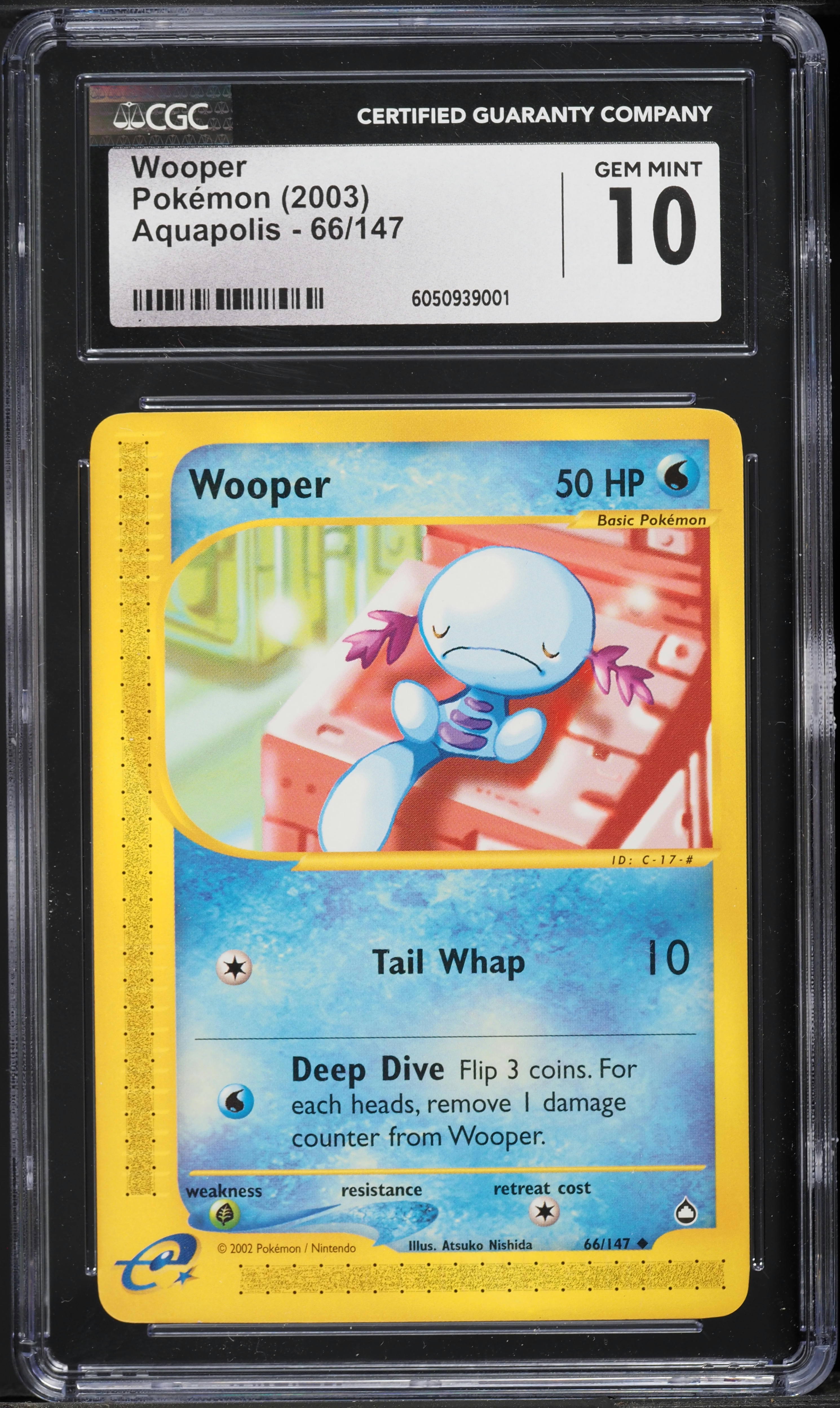 2003 Pokemon Aquapolis Wooper #66 CGC 10 GEM MINT