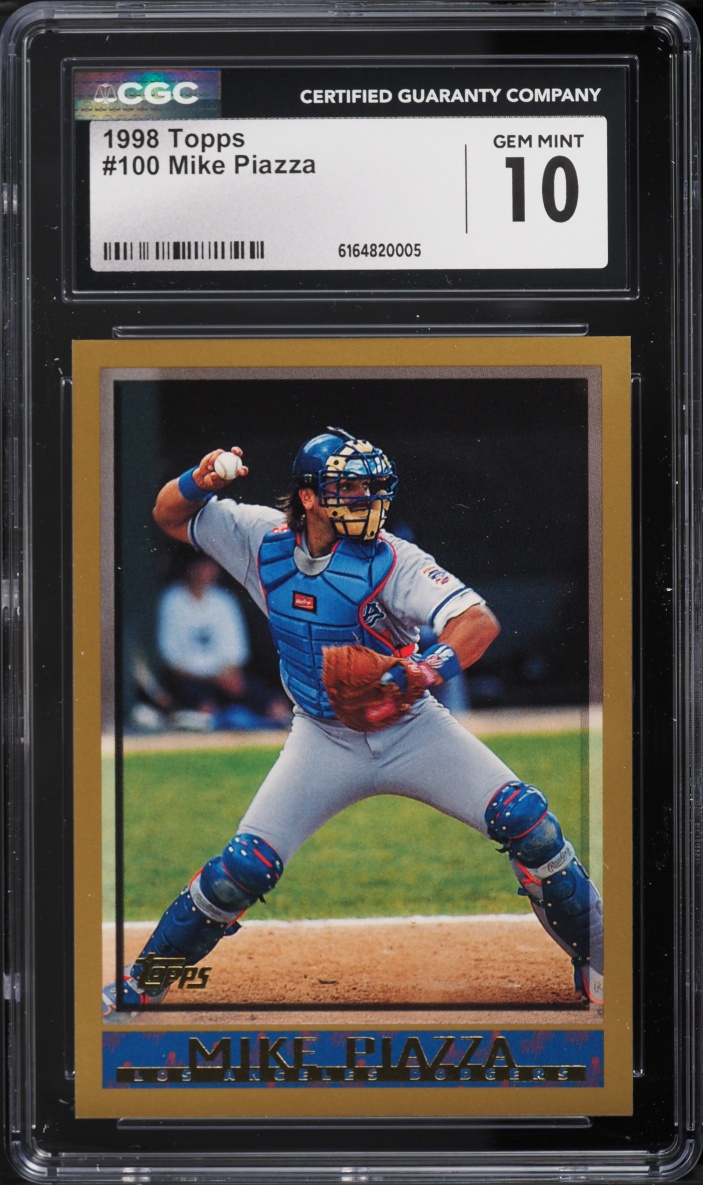 1998 Topps Mike Piazza #100 CGC 10 GEM MINT