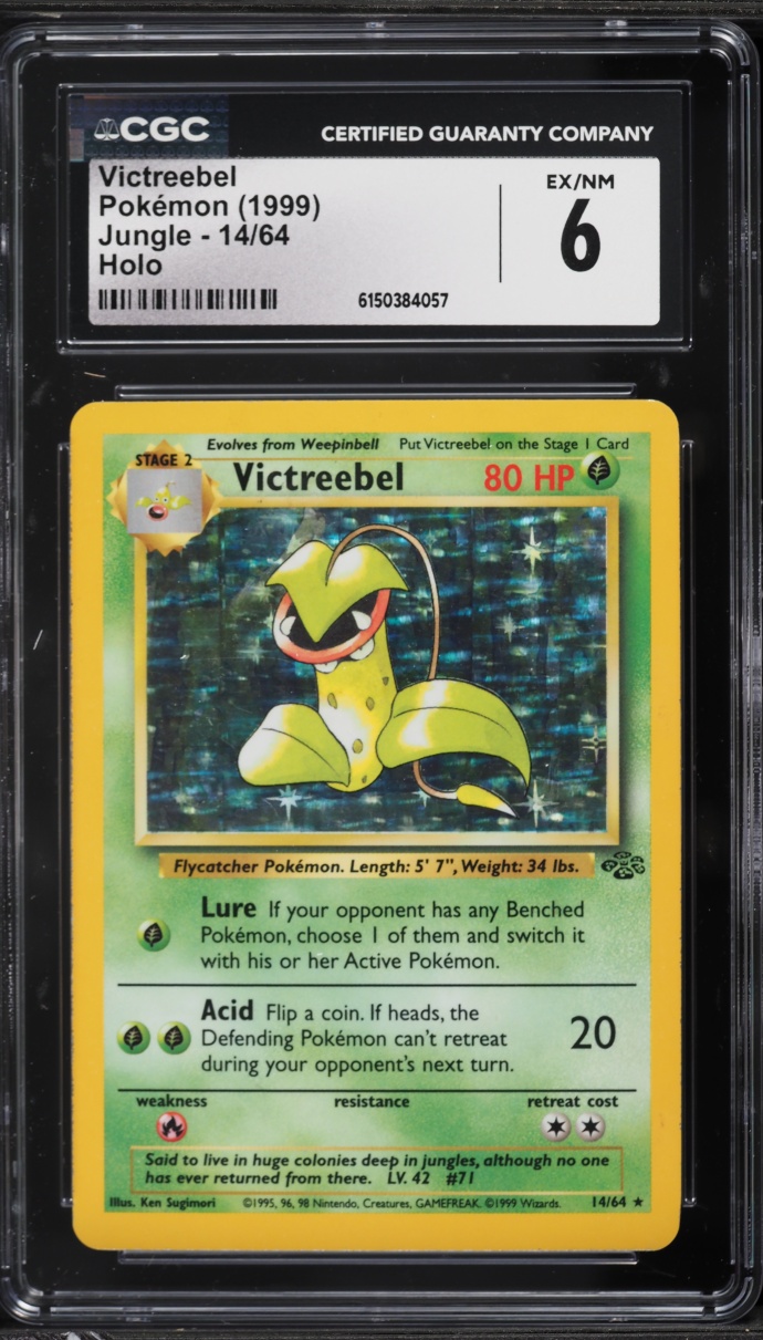 1999 Pokemon Jungle Holo Victreebel #14 CGC 6 EXMT