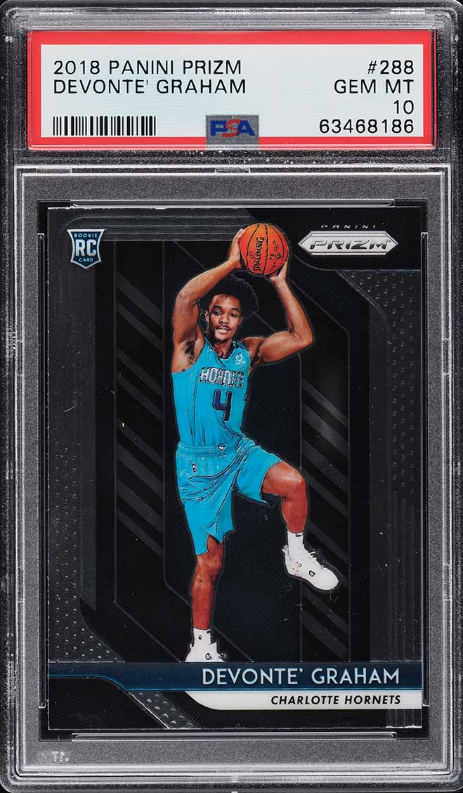 2018 Panini Prizm Devonte' Graham ROOKIE #288 PSA 10 GEM MINT - Main Image