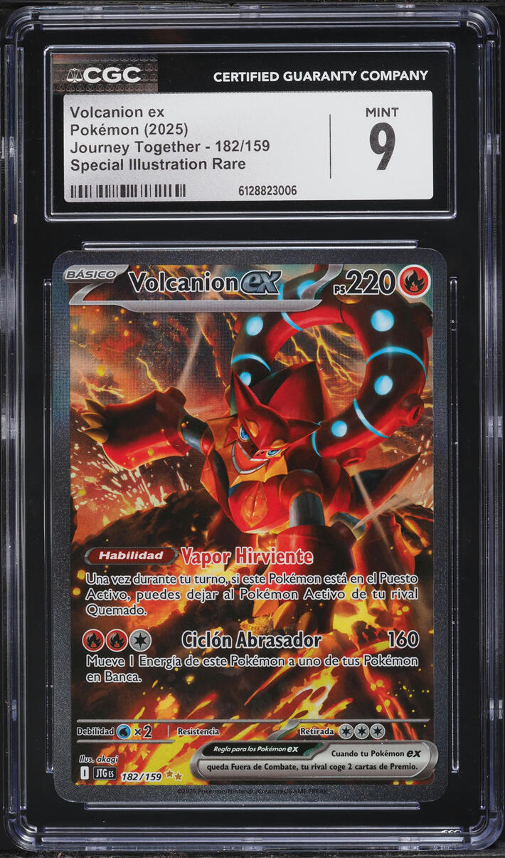 2025 Pokemon Scarlet & Violet Journey Together SIR Volcanion ex #182 CGC 9 MINT