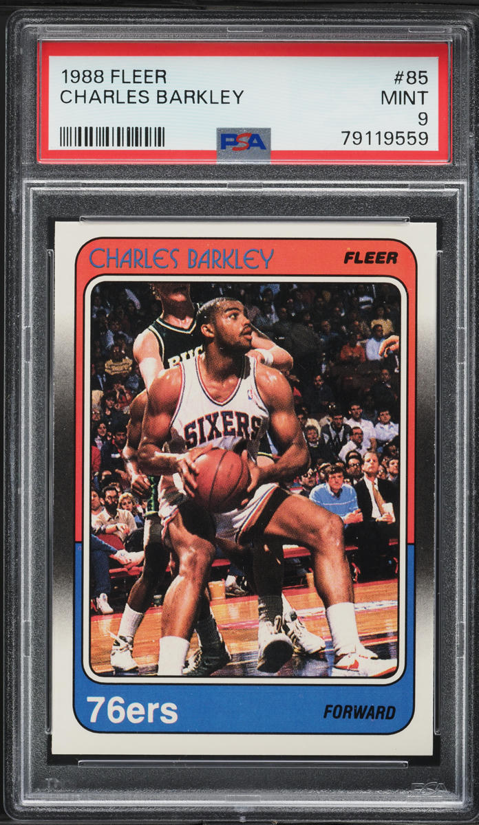 1988 Fleer Basketball Charles Barkley #85 PSA 9 MINT