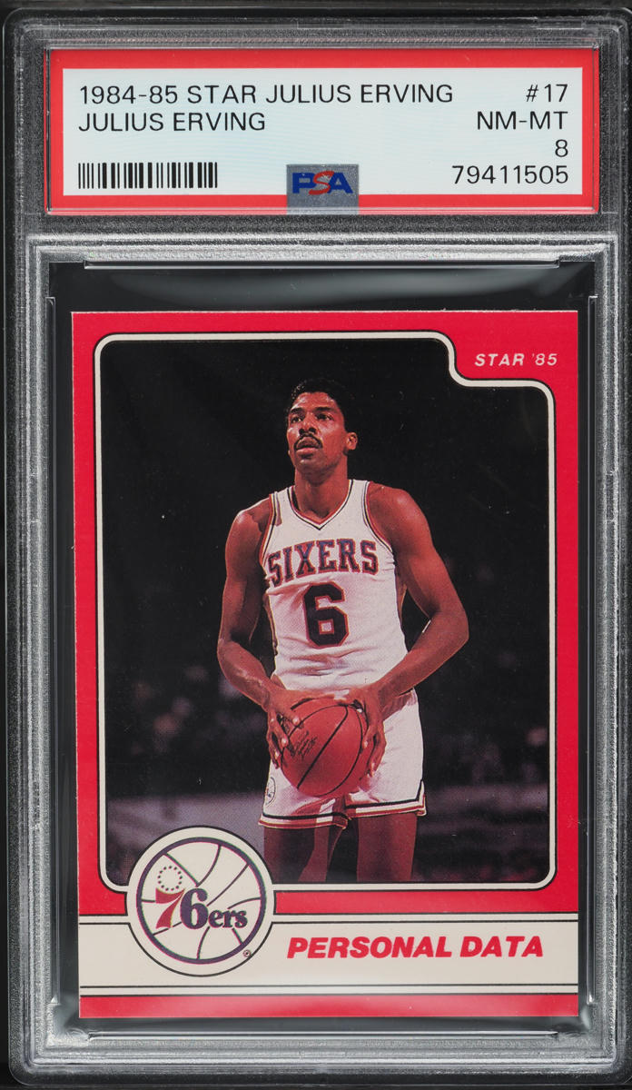 1984 Star Basketball Julius Erving #17 PSA 8 NM-MT