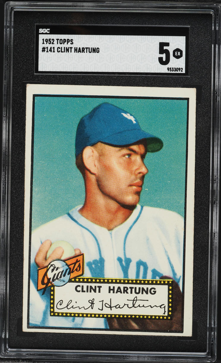 1952 Topps Clint Hartung #141 SGC 5 EX